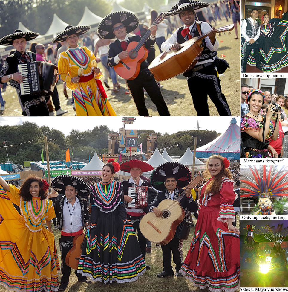 Band gekleed in Charro kleding